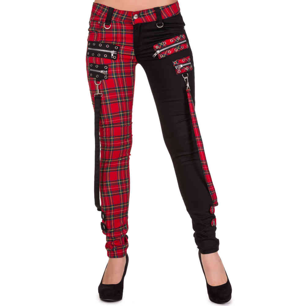 Banned - Jetsetter Broek - Rood/Zwart